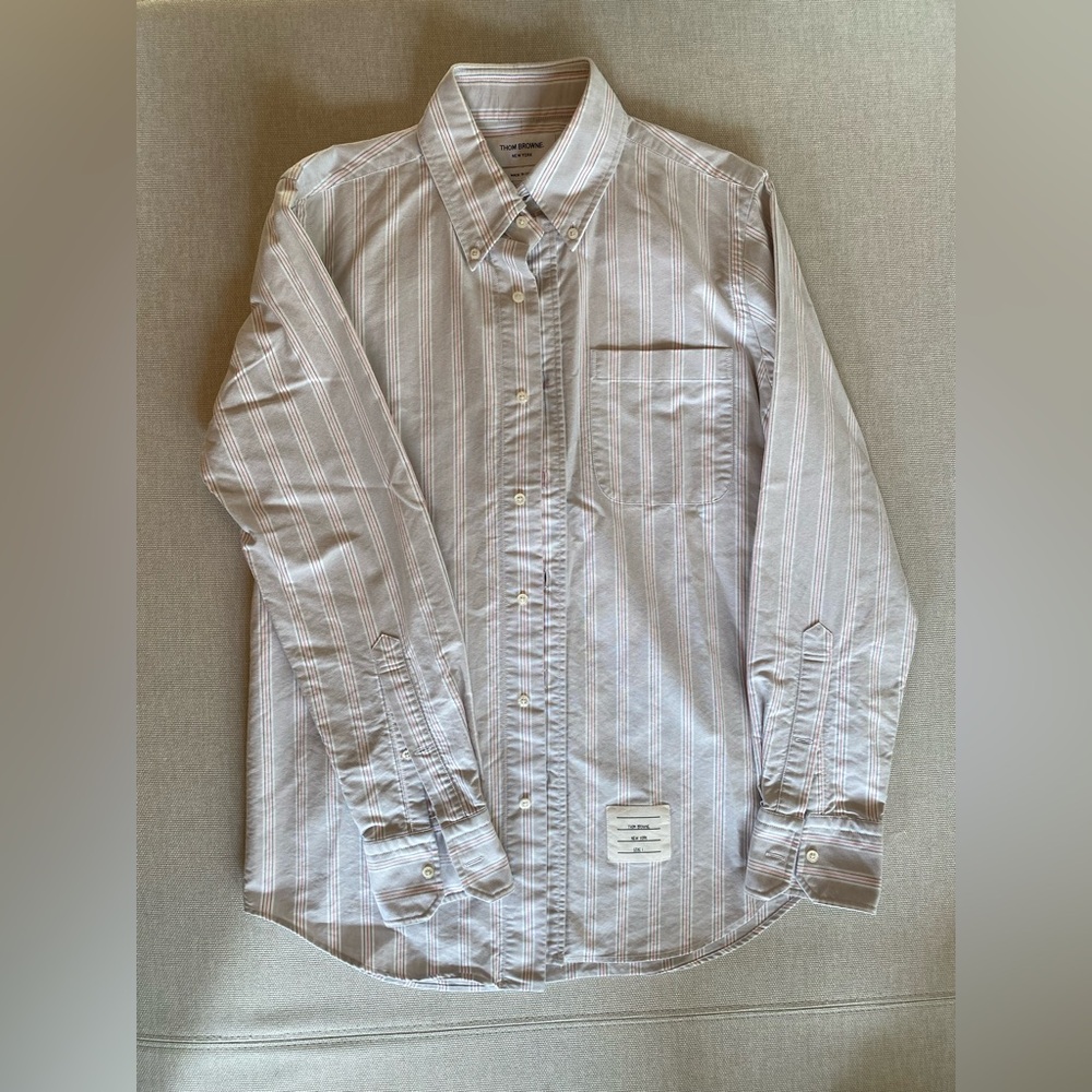 Thom Browne Striped Button-Down Shirt